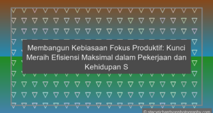 Kebiasaan Fokus Produktif