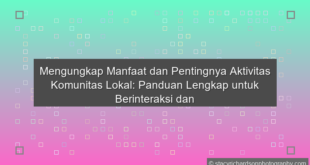 Aktivitas Komunitas Lokal