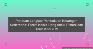 Pembukuan Keuangan Sederhana