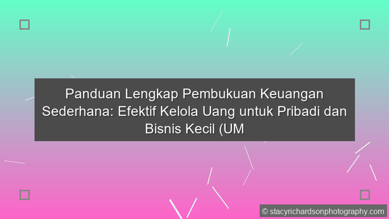 Pembukuan Keuangan Sederhana